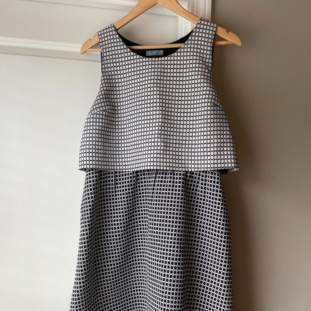 Cynthia Rowley Black & White Checked Dress